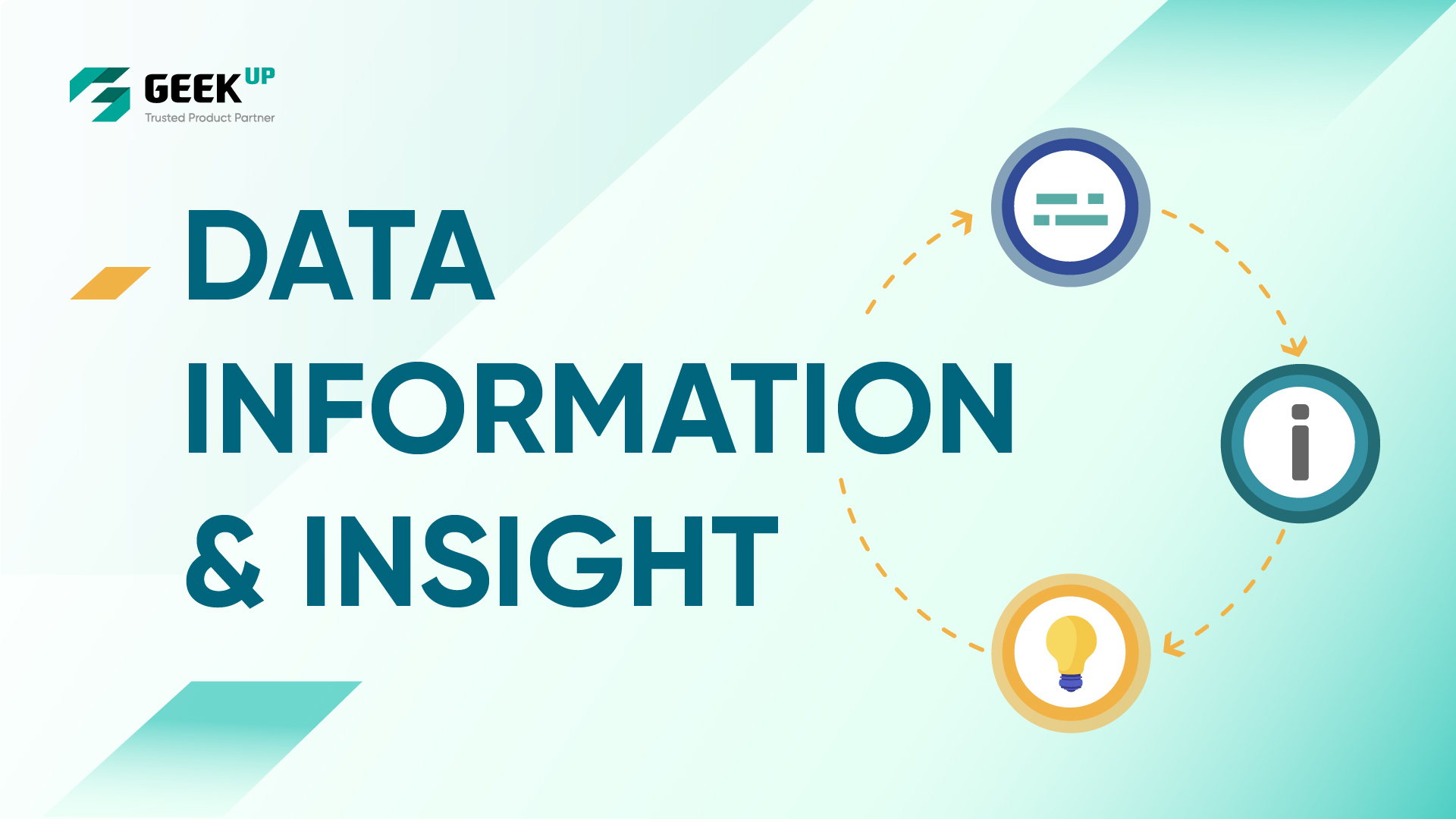 Data, Information & Insights - 3 steps to turn data into sales