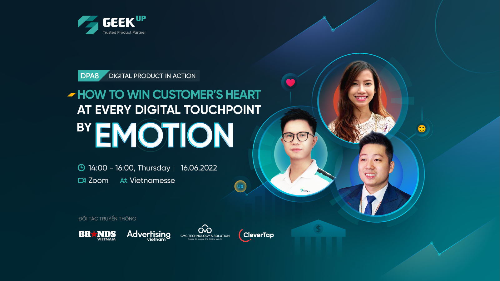 Re-live GEEK Up DPA 8: Finding solutions for balancing technology and emotions for Digital Banking