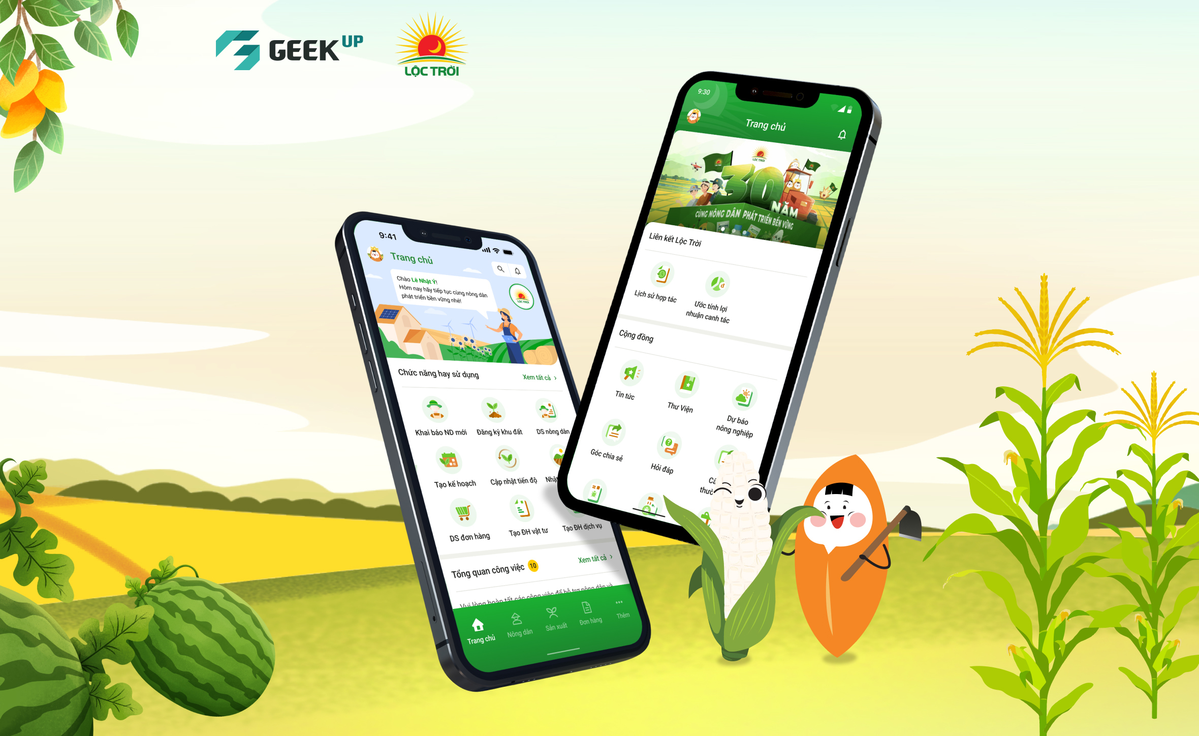 LTG and GEEK Up pioneer building Farm ERP on the mobile platform in Vietnam