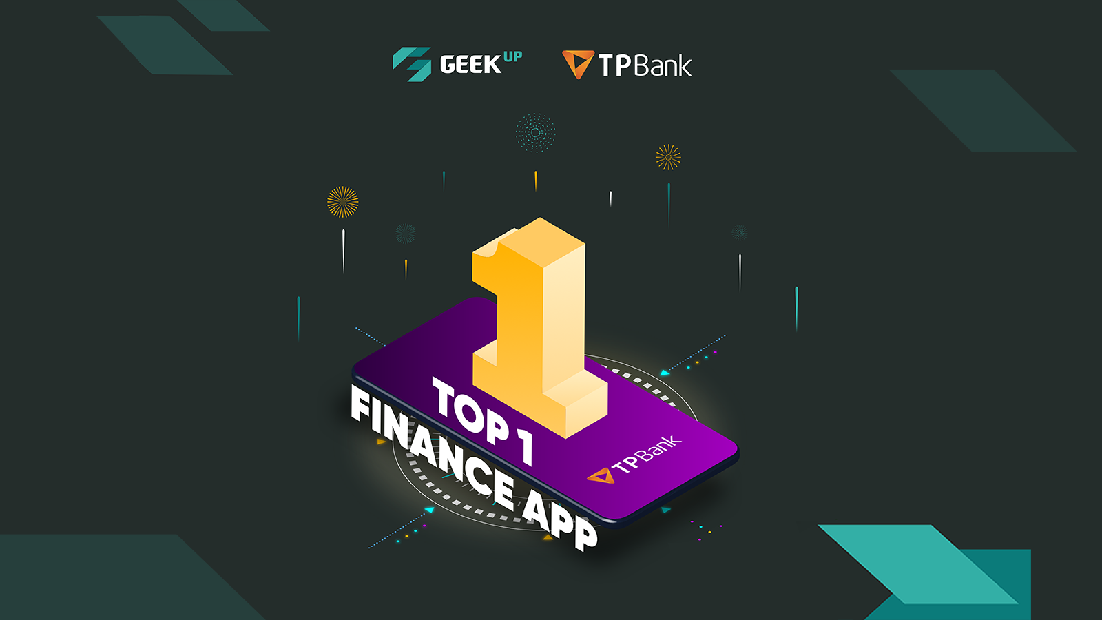 Top 1 of the most downloaded Banking and Financial applications in Vietnam on both the App Store and Google Play in October 2020